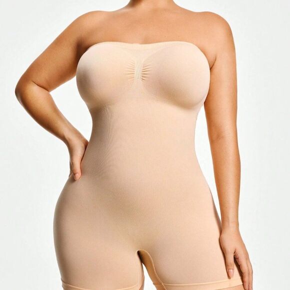 NEW SHEIN ShapeโPlus-Size Solid Color Minimalist Everyday Shapewear Romper 3X - Picture 5 of 12